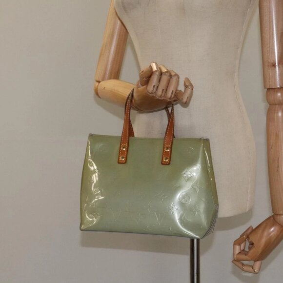 LOUIS VUITTON Monogram Vernis Reade PM Hand Bag Baby Blue LV Auth 118839 - Picture 15 of 16